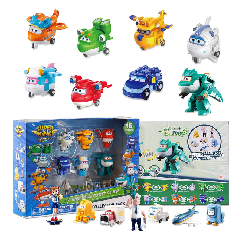 Super Wings Transformer Toys 2 inch Airplane Toys 15 Pack Mini Action Figur