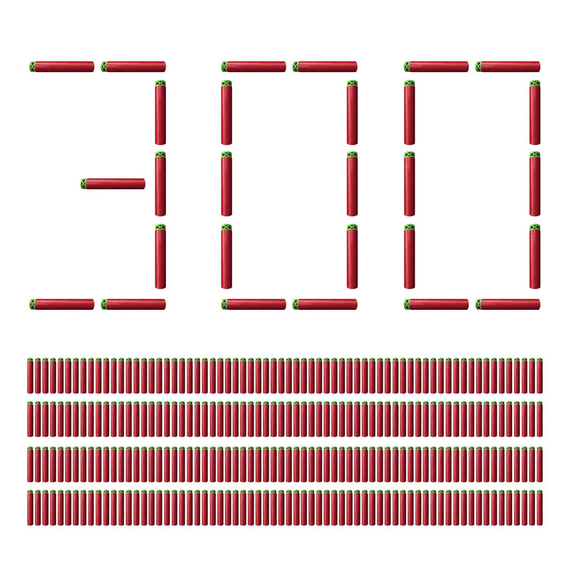300 Count Red Diamond Chili Universal Foam Dart Refill Box, Toy Foam Dart Blas