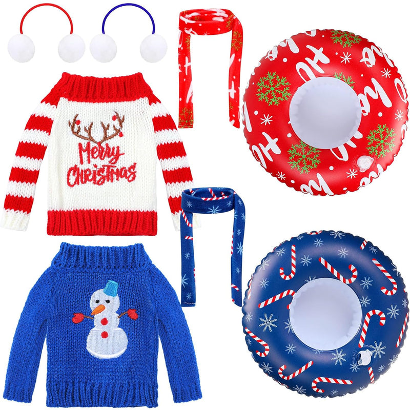8 Pcs Christmas Elf Clothing Accessory Set Christmas Elf Doll Clothes Include
