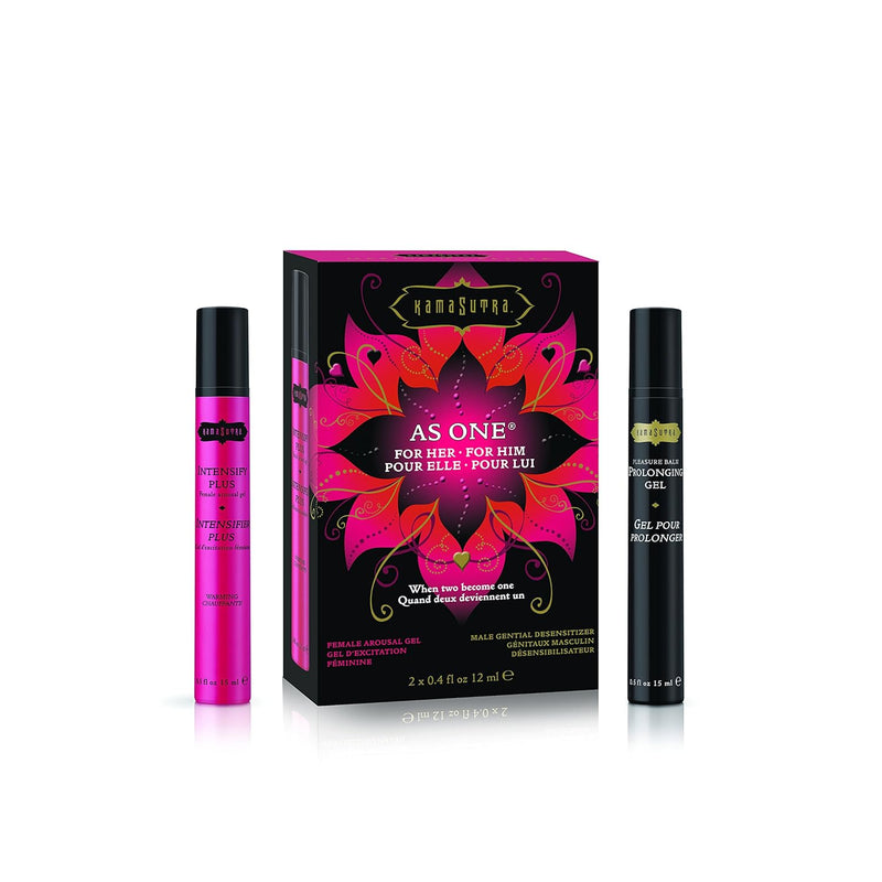 As One Couples Kit - Or Men, Women, Couples, Lovers. Warming Gel And Desinsitizing Gel.