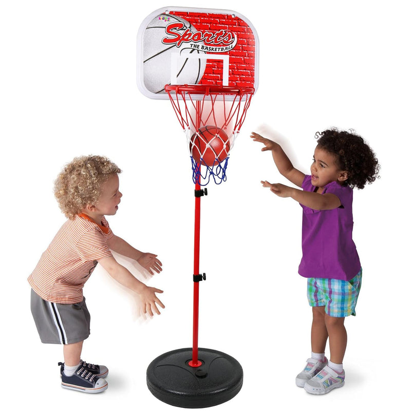 Basketball Hoop For Kids Toy Set Adjustable Height Stand 2 4 Ft Indoor & Ou