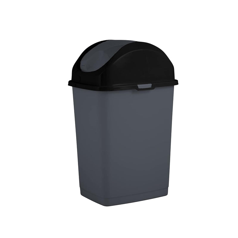 Trash Can For Dorm Room With Lid 4.5 Gallon Plastic Garbage Can With Swing Top L