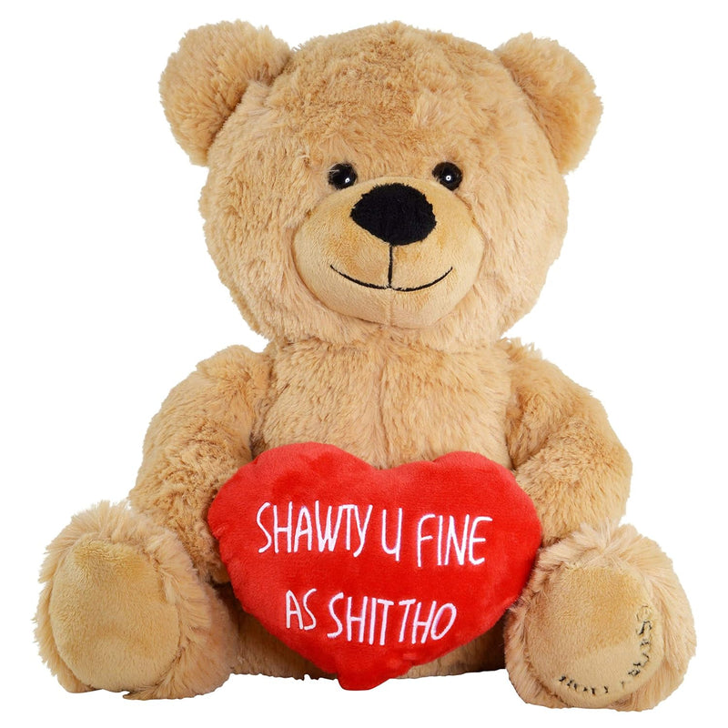 Sha U Fine 10" Original Teddy Bear Funny Valentine'S Day Plush Gift For The