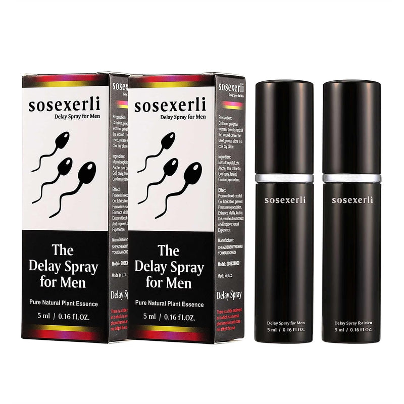 The Male Delay Spray,Keep You Lasting Longer,Extends Man'S Time And Enhances Comfort, 0.16 Fl Oz 50 Pumps (Pack Of 2)…