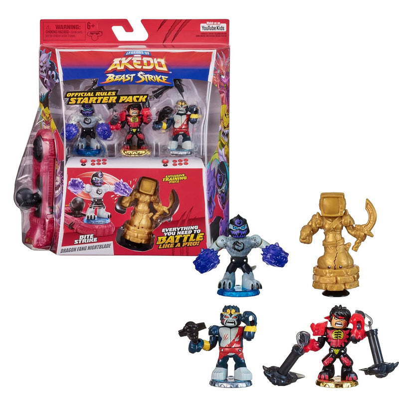 Legends Of Beast Strike Official Rules Bite Strike Starter Pack 3 Mini Batt