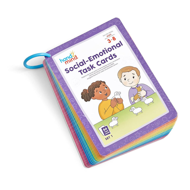 hand2mind Social Emotional Task Cards for Ages 3+, Social Emotional Learnin