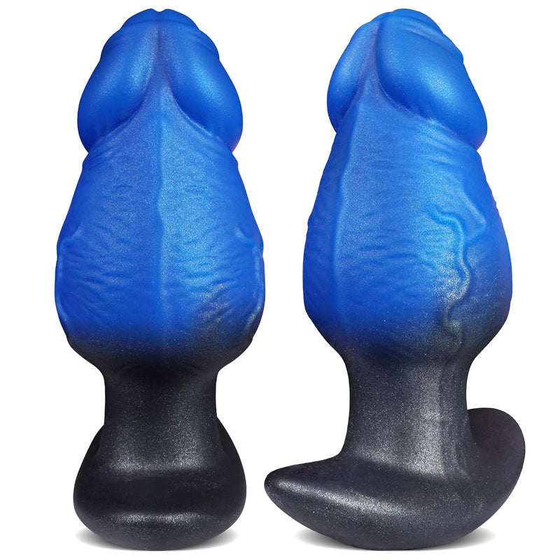 Large Butt Plug Big Buttplug, Huge Xl Anal Plug For Advanced Players, 5.9" Realistic Thick Butt Plugs Soft Silicone Anal Dildo With Foreskin Design, Giant Wearable Sex Toys For Men Women Couples