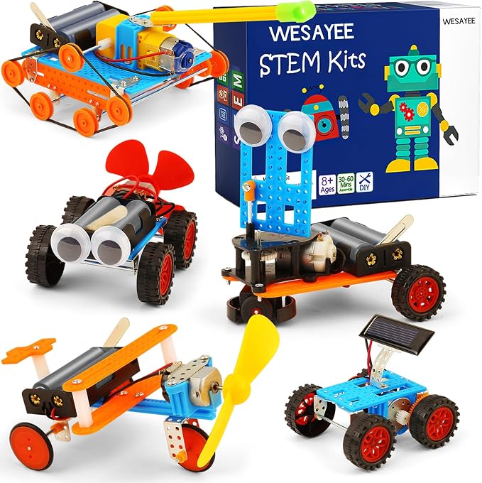5-in-1 STEM Science & Robotics Kit for Kids Ages 8-12