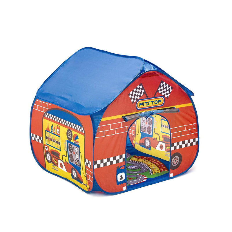 Pit Stop Tent With Race Mat Playhouse Fun2Give, Front & Back Doors, Spaciou