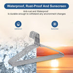 Wire Hangers 100 Pack, Metal Wire Clothes Hanger Bulk for Coats, Space Saving Metal Hangers Non Slip 16 Inch 12 Gauge Ultra Thin for Standard Size Suits, Shirts, Pants, Skirts-Silver