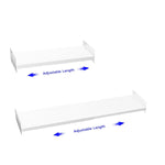 Expandable Closet Shelf Organizer, Adjustable Shelves, Extendable Storage Shelvi