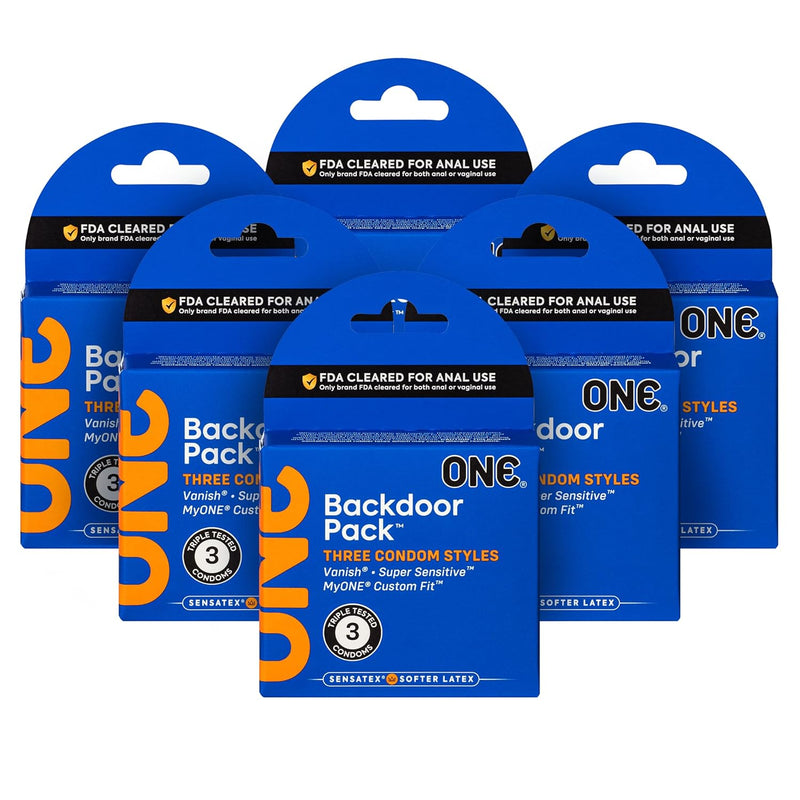 Backdoor 3Ct. | Bundle Of 6 | The First Condoms Approved For Anal Use | Try Vanish Hyperthin, Super Sensitive And My Custom Fit Size Code 55G