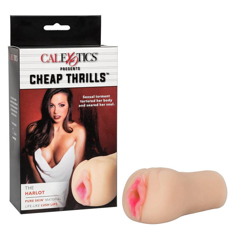 Cheap Thrills The Harlot - Travel Sized Male Masturbator - Silicone Masturbation Sleeve - 4.75-Inch Adult Male Sex Toy - Ivory