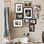 Picture Frames Collage, Gallery Wall Frame Set with 11x14 8x10 5x7 4x6 Frames in 3 Different Finishes, Set of 10