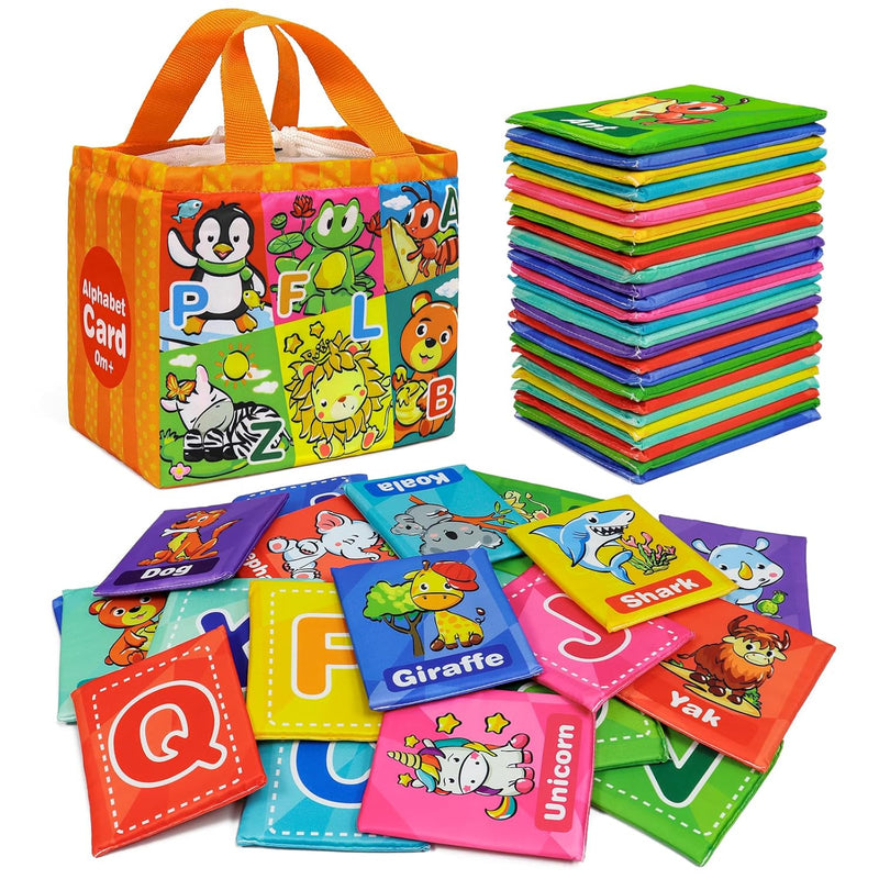 Soft Alphabet Cards For Baby Infant Toddler Kids Abc Alphabet Cards 26 Lett