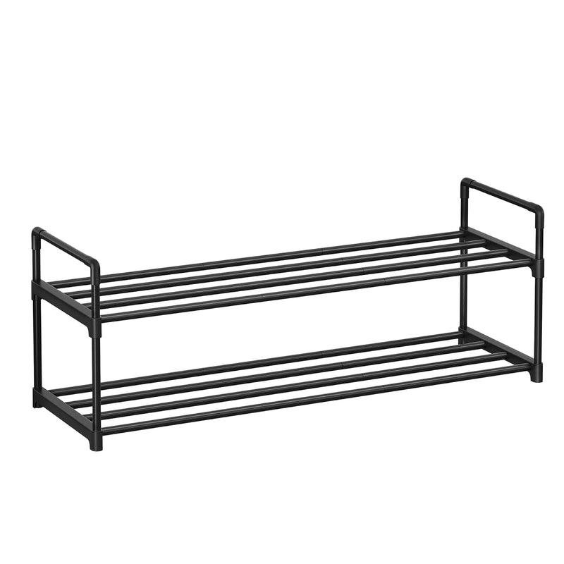 Shoe Rack, 2 Tier Shoe Organizer, Metal Shoe Storage Shelf For 10 Pairs Of Shoes