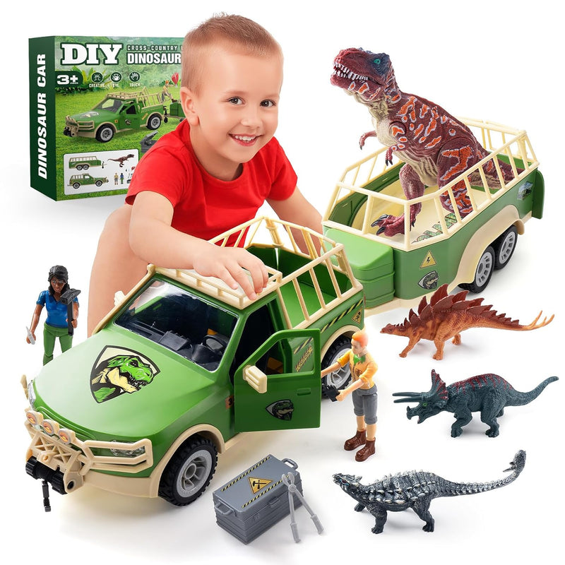 Dinosaur Toys For Kids 3 5, Diy Cross Country Vehicle T. Rex Dinosaur Car,