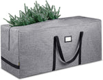 7.5 ft Christmas Tree Storage Bag, Heavy Duty 900D Oxford Fabric with Reinforced Handles and Dual Zippers Wide Opening, Extra Large Storage Container for Trees and Decorations (Grey)