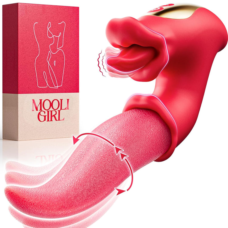 Tongue Toy For Women - 3 In 1 Tongue Vibrator Women Sex Toys G Spot Vibrator With 10 Swinging & Vibration & Licking Modes, Female Sex Toys Thrusting Vibrator Adult Toys For Couples Sex Toy