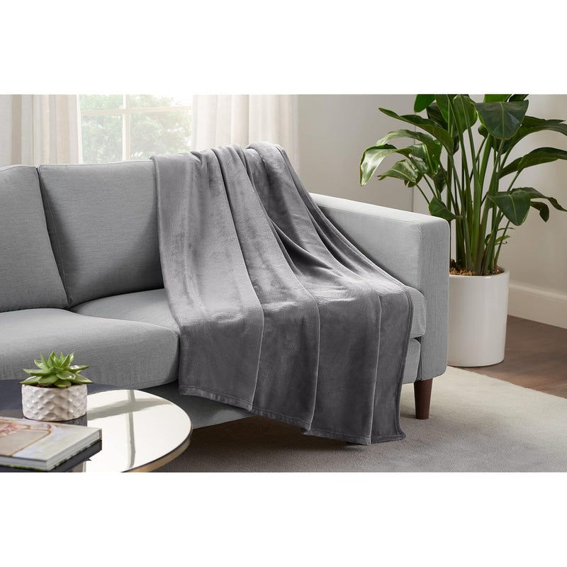 Cozy Plush Thick Fuzzy Soft Throw Blanket For Bed And Couch, 60 In X 80 In, Gr