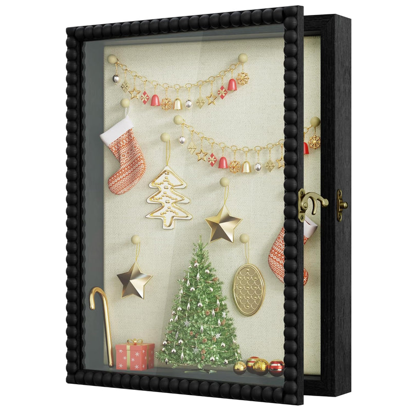 Shadow Box Frame 11X14, Deep Large Shadow Box Display Case With Unique Beads D
