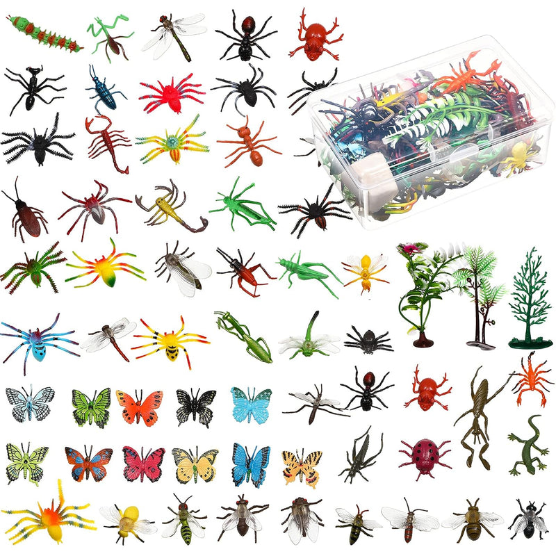 Fake Bugs Toy Assorted Play Bugs Insect Toys Figures Mini Realistic Insect