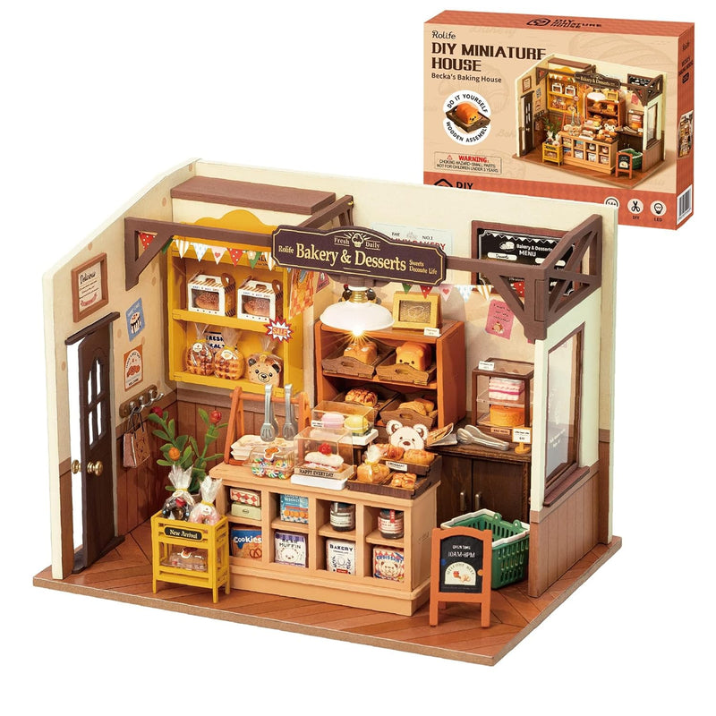 Rolife Miniature House Kit for Beginners-1:20 DIY Miniature Dollhouse Kit w