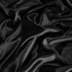 Satin Sheets Queen Size 4-Pieces Silky Sheets Microfiber Black Bed Sheet Set With 1 Deep Pocket Fitted Sheet, 1 Flat Sheet And 2 Pillowcases, Smooth And Soft