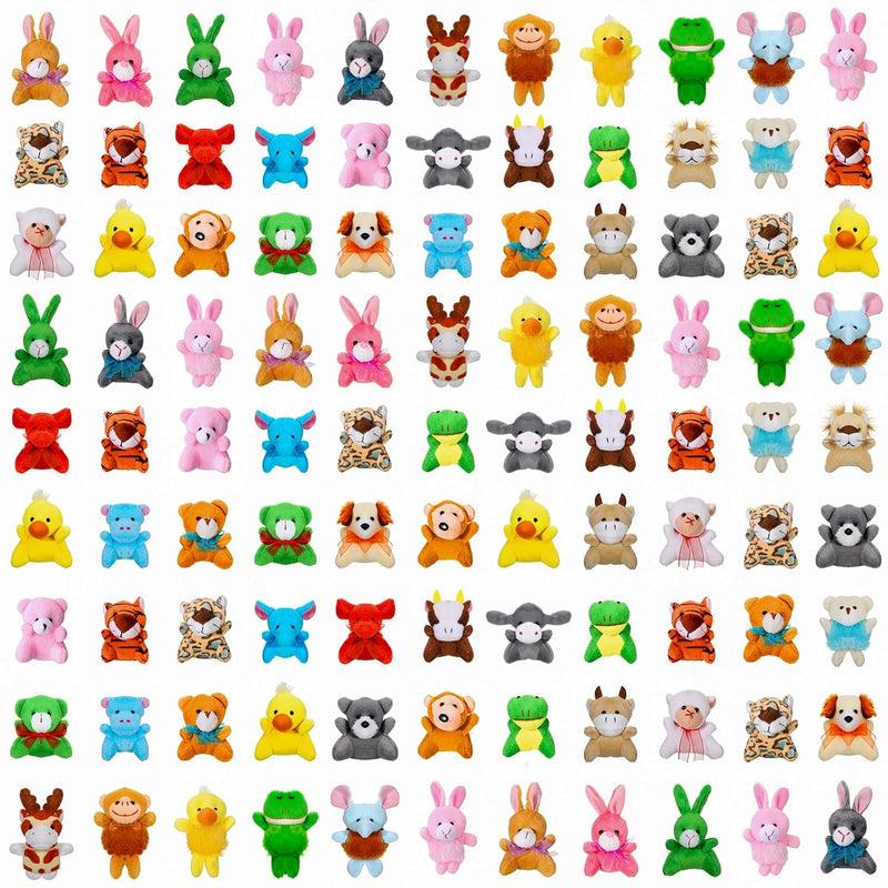 Deekin 100 Pack Mini Stuffed Animals Bulk Small Plush Animal Toys Tiny Stuf