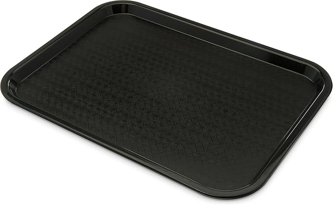 Café Standard Cafeteria / Fast Food Tray, 12" x 16", Black