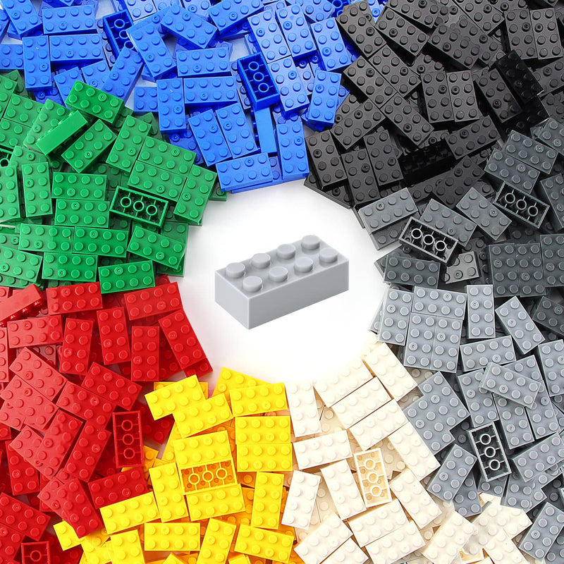2X4 Bricks 320 Pieces Multicolored Basic Parts Building Kit Creative Play S