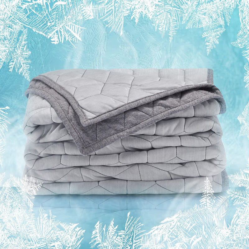 Athletic Cooling Blanket Throw Size (50X60 Inches) For Hot Sleepers With Warm