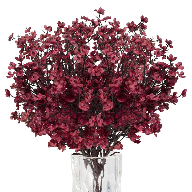 Babys Breath Artificial Flowers 8 Bundle Real Touch Fake Gypsophila Plastic Si