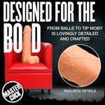 Master Cock Moby 2 Foot Tall Super Dildo For Men, Women & Couples. Super-Sized Dildo With Realistic Details And Sturdy Base, 24 Inches Tall. Decor Piece, Kinky Prop, Sex Furniture. 1 Piece, Light