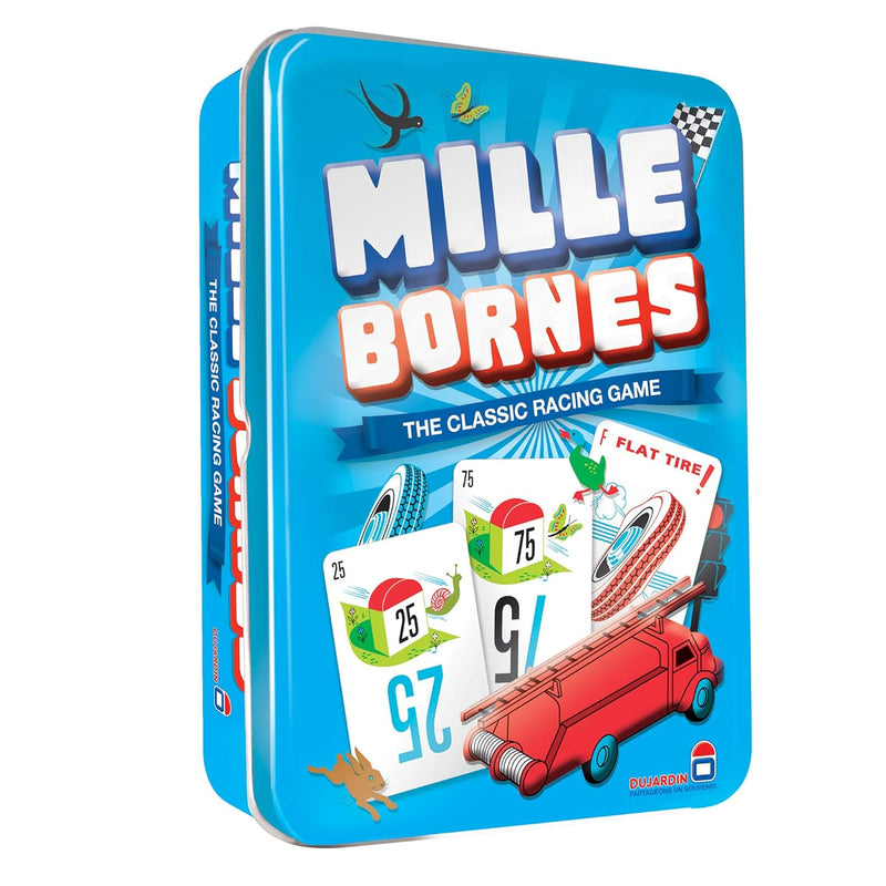 Mille Bornes Classic Racing Card Game Fast Paced Family Strategy Game For A