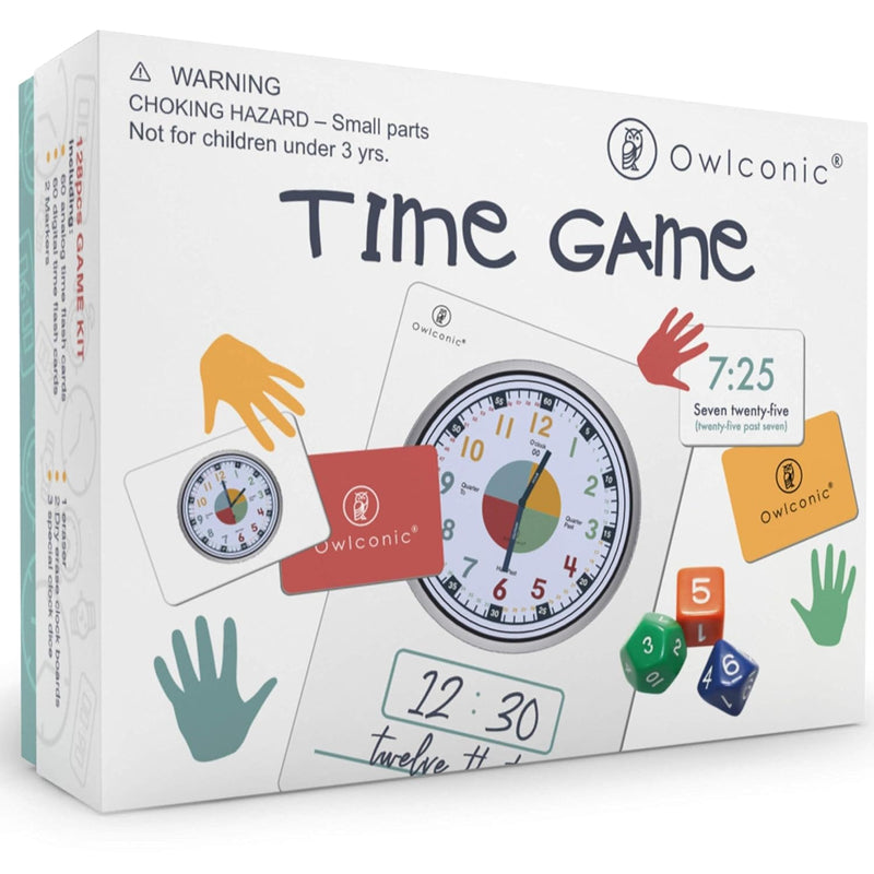 Learning Time Game A Great 128 Piece Teaching Aid To Help Kids Learn Analog