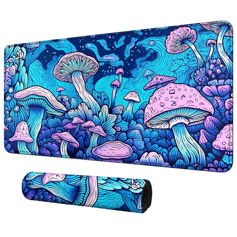 Fascinating Mushroom For Mtg & Tcg Playmat Mouse Pad, 24" X 14" Game Mat For M