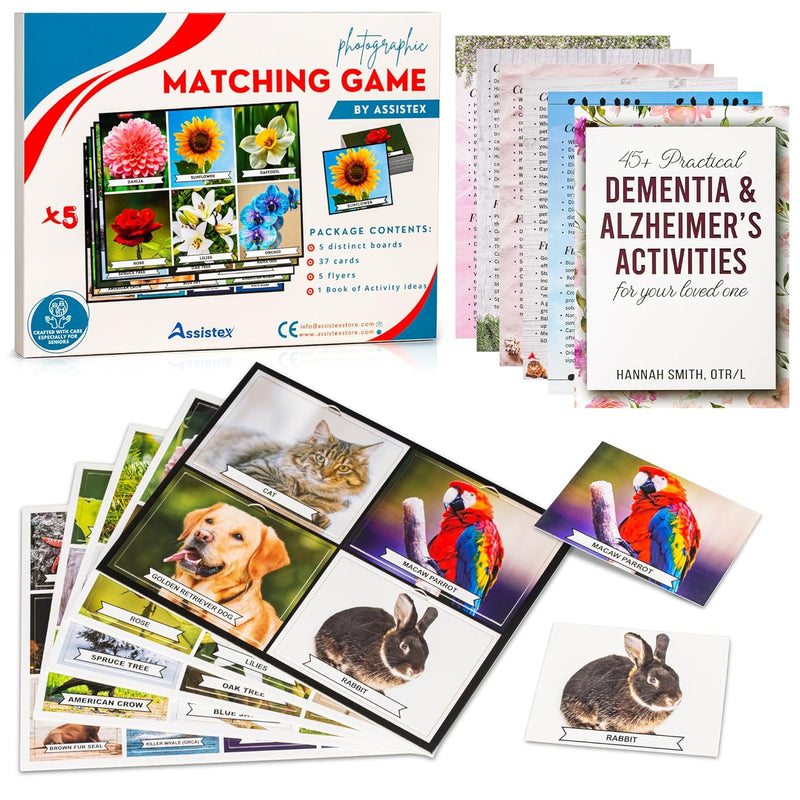 Matching Game Activity Board Dementia Activities For Seniors Memory Games F