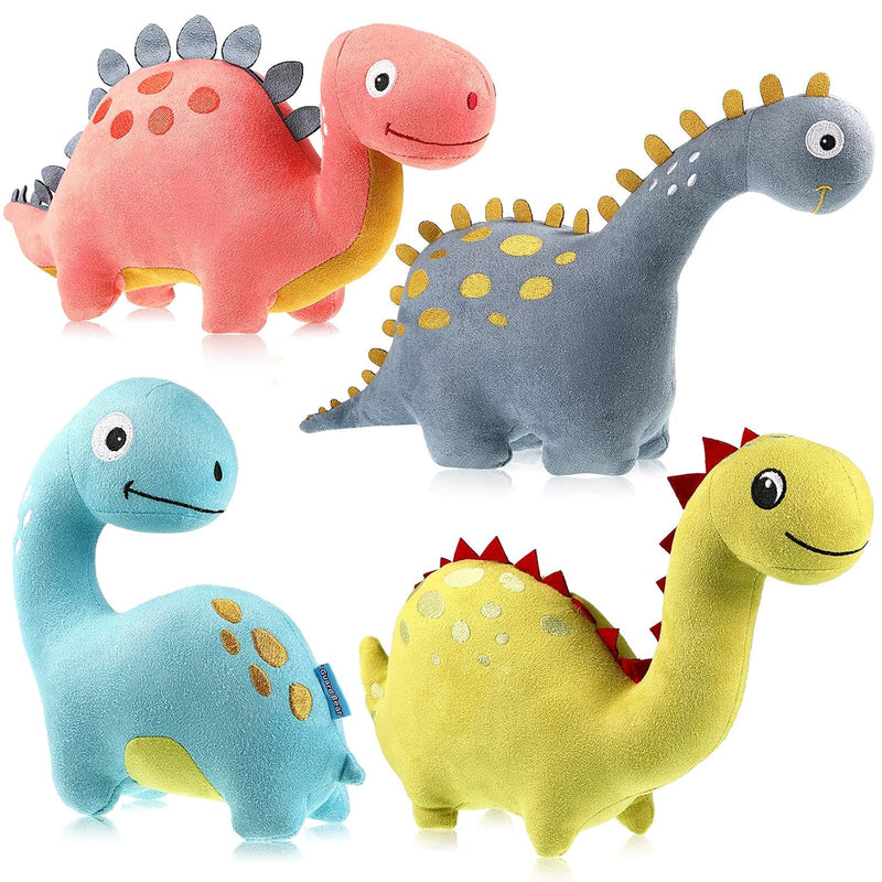 4 Packs Dinosaur Stuffed Animal Cute Dinosaur 9 Inch Dinosaur Plush Toys Ad