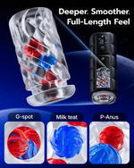 Rechargeable Male Wellness Massager with 65mm Thrusting & Heating