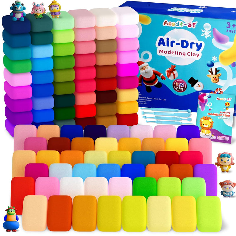 Air Dry Clay 102 Colors Modeling Clay for Kids DIY Magic Clay Set