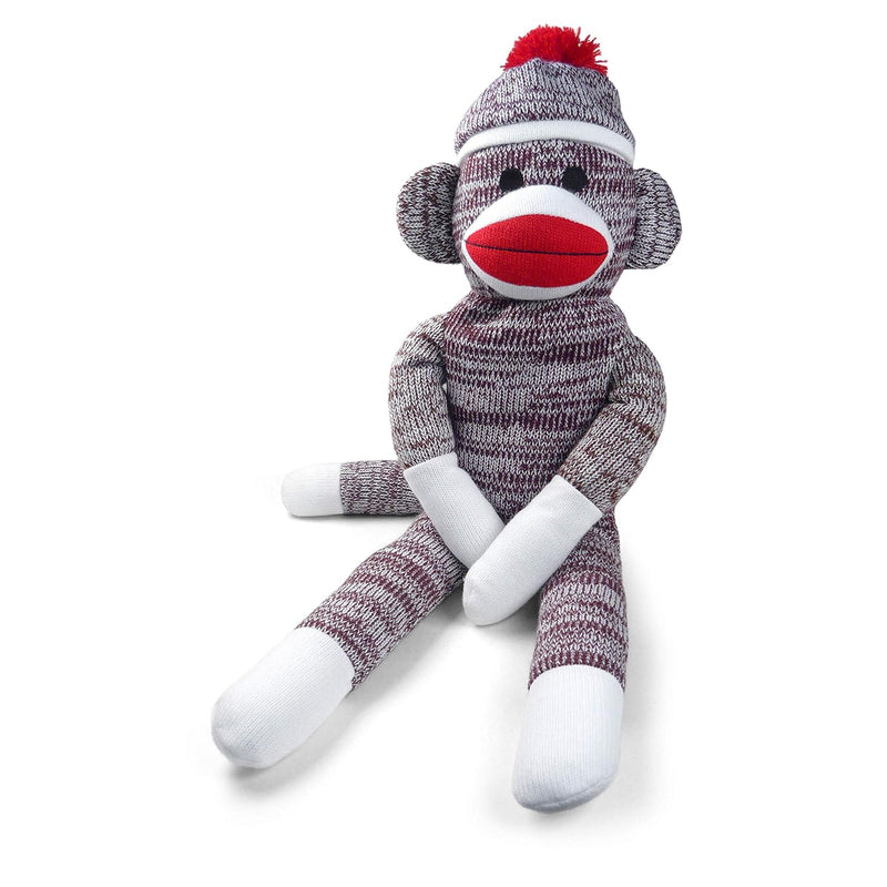 Bear Company The Original Sock Monkey, Hand Knit, Plush Material, 20" Inch