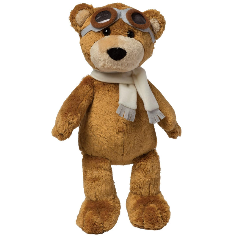 Manhattan Toy Aviator Teddy Bear 12" Stuffed Animal Plush with Soft Goggles