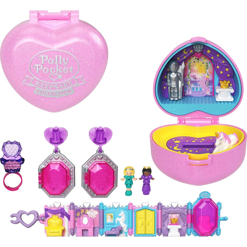 Polly Pocket Collector Compact with 2 Dolls, Keepsake Collection Royal Ball