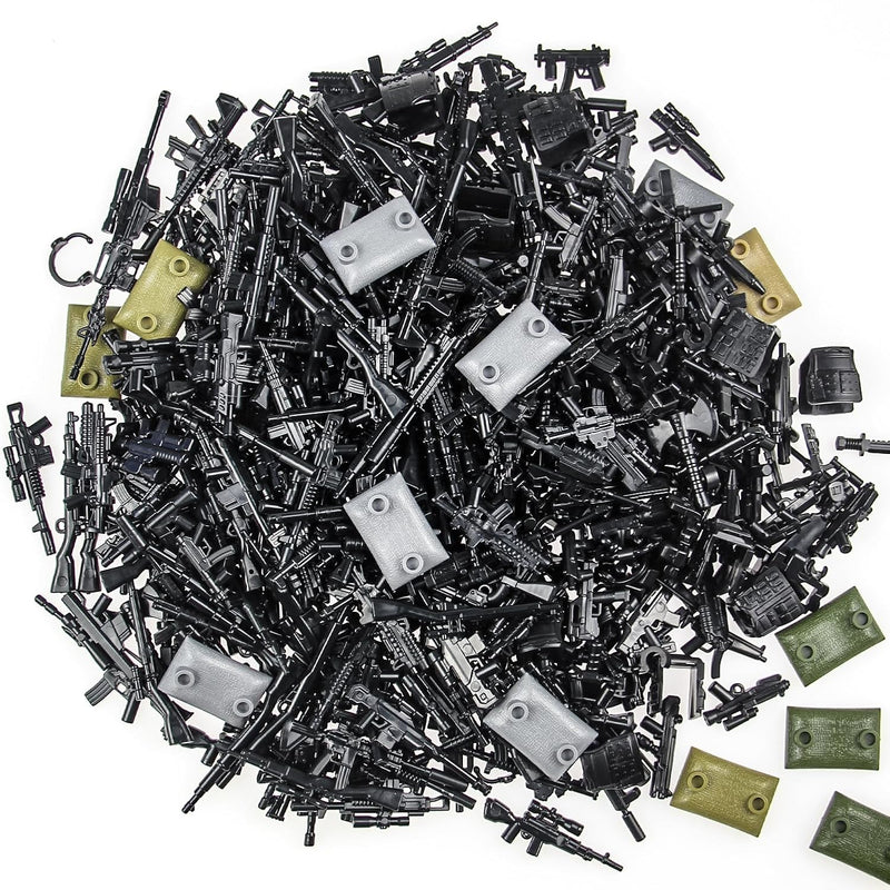 400Pcs Weapons Machine Guns Rifles Compatible With Major Brands Guns, Minif