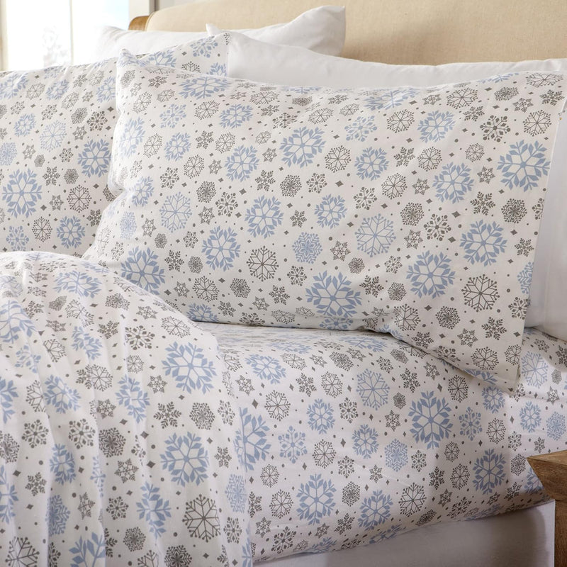 100% Turkish Cotton California King Winter Flannel Sheet Set | Deep Pocket Fit
