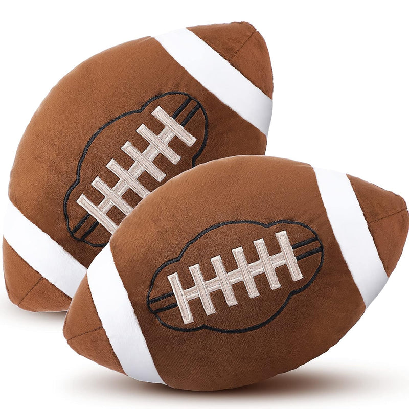 2 Pcs Plush Basketball Baseball Football Rugby Pillow Soft Fluffy Sports St