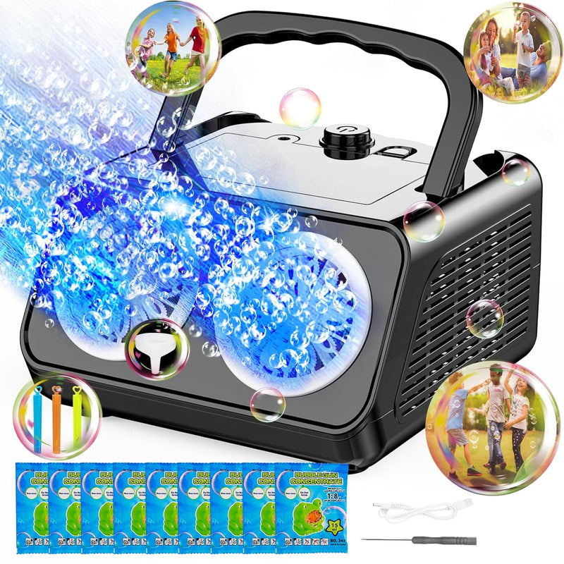 Bubble Machine, Automatic Bubble Machine For Kids 20000+ Bubbles Per Minute