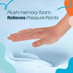 Memory Foam Mattress Topper - 2 Inch Gel Infused Memory Foam - Plush Feel - Cooling and Pressure Relieving - CertiPUR Certified - Dorm Room Essentials - Queen Size