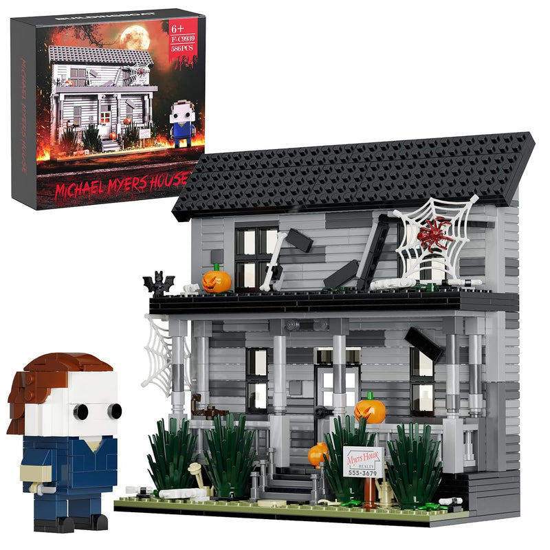Horror Movie Halloween Michael Myers Figure & House Building Blocks Kits ,
